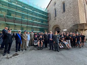 Viterbo - La carovana della legalità alla chiesa di San Francesco per Santa Rosa