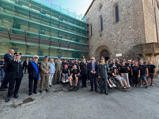 Viterbo - La carovana della legalità alla chiesa di San Francesco per Santa Rosa