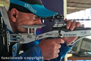 Il tiratore a segno Simone Denittis