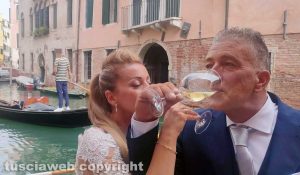 Raffaella Cavaldoro e Sebastiano Desiderio sposi a Venezia 