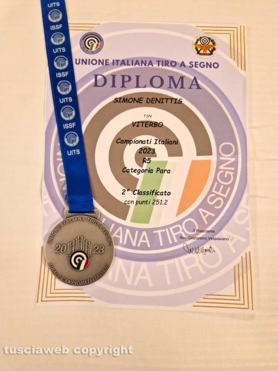 Medaglia d'argento per Simone Denittis