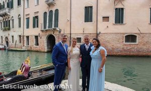 Raffaella Cavaldoro e Sebastiano Desiderio sposi a Venezia