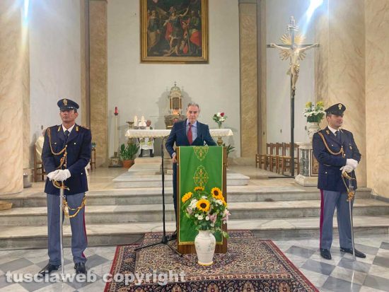 Viterbo - Celebrazione San Michele Arcangelo - Il questore Luigi Silipo