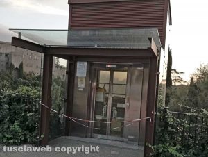 Viterbo - L'ascensore a Valle Faul