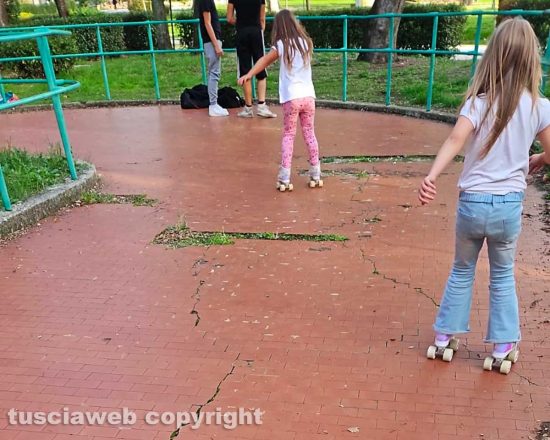 Viterbo - La pista di pattinaggio a rotelle a pratogiardino Lucio Battisti