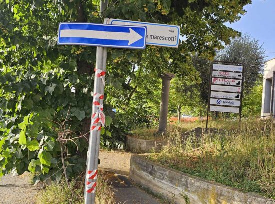 Viterbo - Via Santa Giacinta Marescotti nel degrado