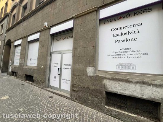 Viterbo - Via Marconi - I locali dove aprirà Engel&Volkers