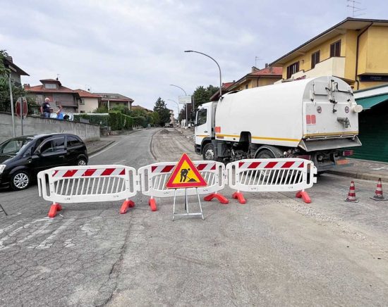 Montefiascone - Asfaltature in via Aldo Moro
