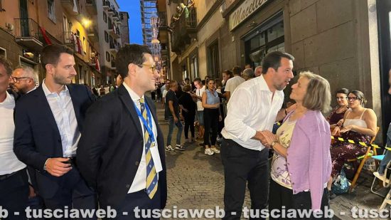 Santa Rosa - Il vicepremier Matteo Salvini con Andrea Micci