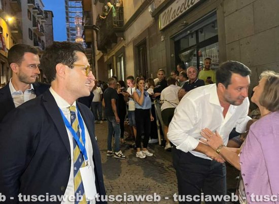 Santa Rosa - Il vicepremier Matteo Salvini con Andrea Micci