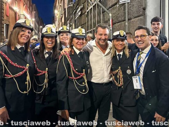 Santa Rosa - Il vicepremier Matteo Salvini con Andrea Micci