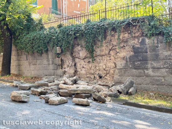 Viterbo - Crollo in via Santa Maria in Gradi