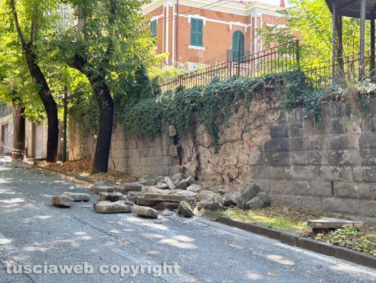 Viterbo - Crollo in via Santa Maria in Gradi
