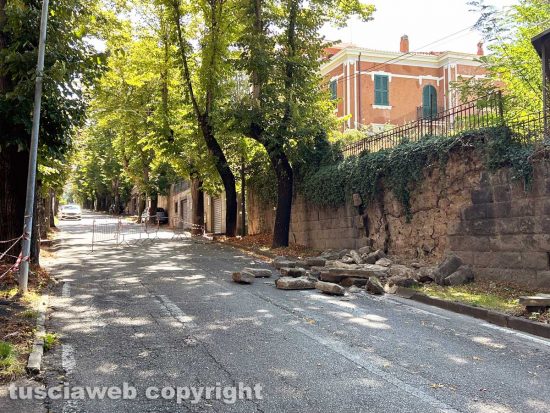 Viterbo - Crollo in via Santa Maria in Gradi