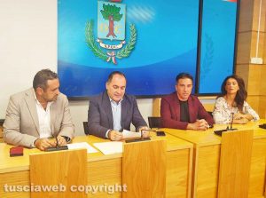 I consiglieri di Fratelli d'Italia, Grasso e Galizia, della Lega, Giammusso e di Forza Italia,Grossi