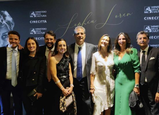 Roma - I festeggiamenti del 90esimo compleanno di Sophia Loren - La famiglia Sensi tra gli invitati