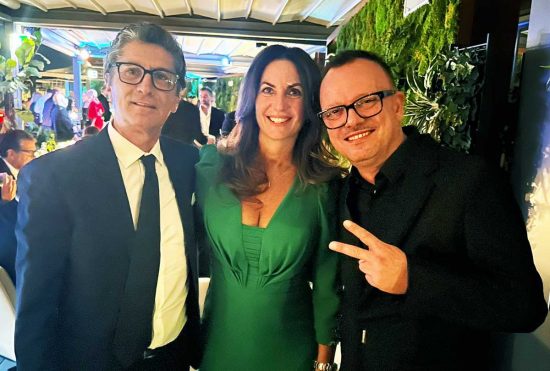 Roma - I festeggiamenti del 90esimo compleanno di Sophia Loren - La famiglia Sensi di Terme dei Papi insieme a Gigi D'Alessio