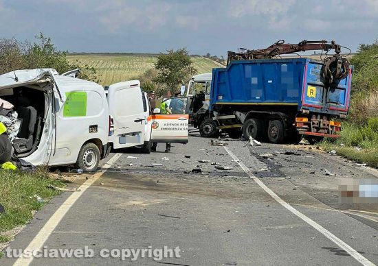Tuscania - Incidente mortale su Sp Dogana