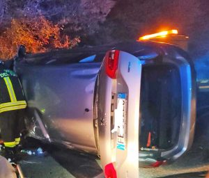 Allumiere - L'incidente sulla provinciale