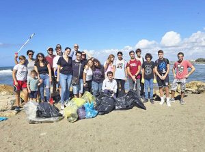 I giovani tarquiniesi promotori del clean up