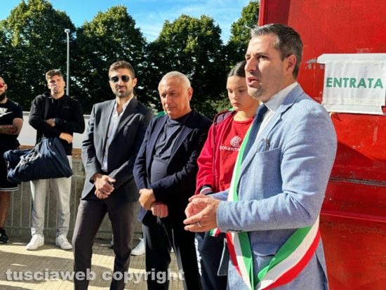 Civita Castellana - Inaugurazione del palazzetto dello sport Pino Smargiassi dopo il termine dei lavori 