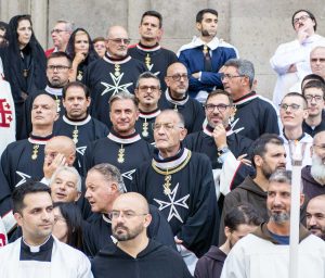 La delegazione di Viterbo - Rieti dell'Ordine di Malta alle celebrazioni per Santa Rosa