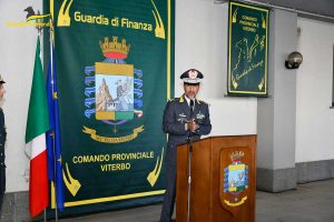 Viterbo - Guardia di finanza - Visita del comandante regionale Mariano La Malfa