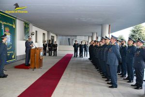 Viterbo - Guardia di finanza - Visita del comandante regionale Mariano La Malfa