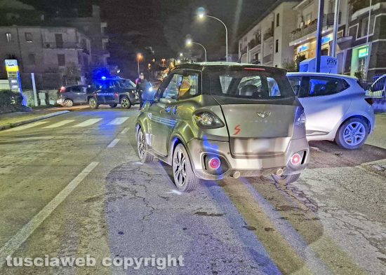 Montefiascone - Scontro auto-minicar sulla Cassia nord