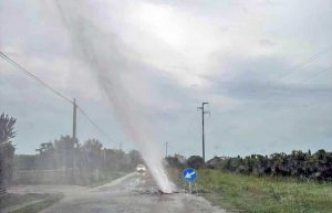 Montefiascone - La perdita d'acqua in località Commenda