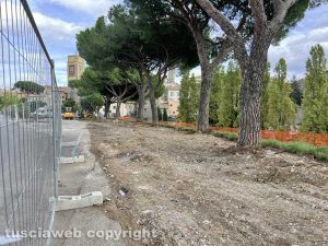 Viterbo - I lavori del Pnrr per la riqualificazione del parcheggio del Sacrario