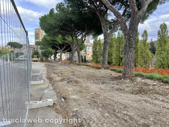 Viterbo - I lavori del Pnrr per la riqualificazione del parcheggio del Sacrario