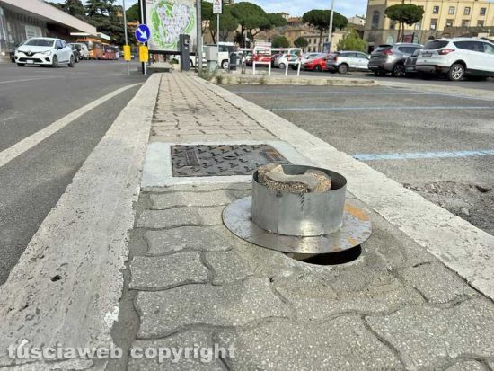 Viterbo - I nuovi pali della luce del Sacrario
