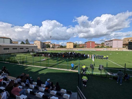 Tuscania - L'inaugurazione del nuovo campo sportivo "A. Maccarri"