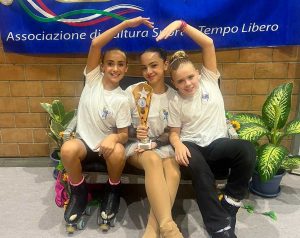 Sport - Pattinaggio - Libertas Pilastro - Myriam Picone, Giorgia Colella e Noemi Gatta