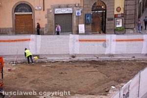 Viterbo - Gli scavi in piazza del Comune