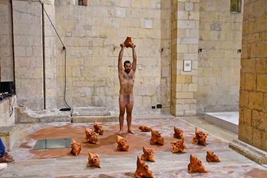 Tarquinia - La perfomance di Michele Rava