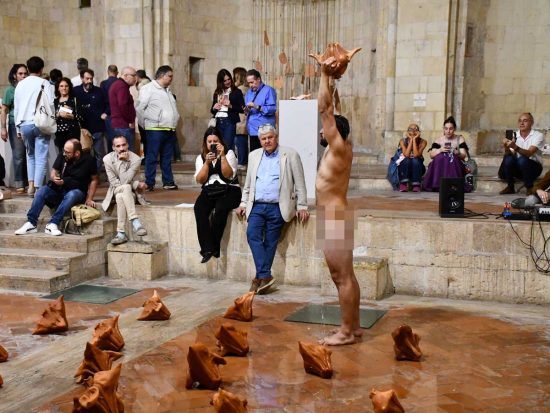 Tarquinia - La perfomance di Michele Rava