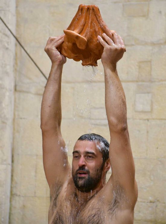 Tarquinia - La perfomance di Michele Rava
