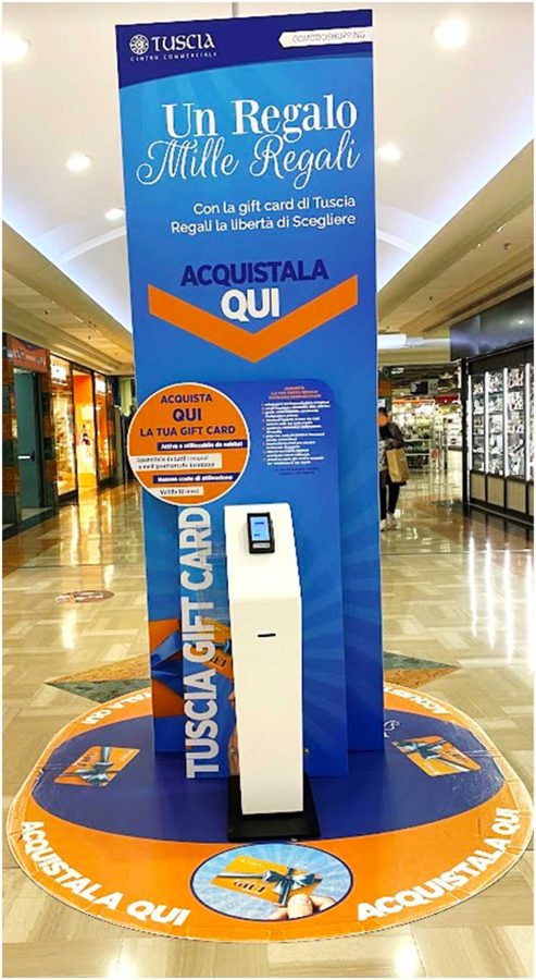 Il totem permanente per l’acquisto delle Gift Card