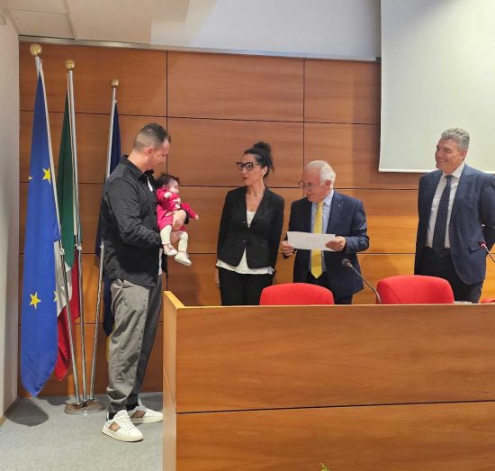 Viterbo - La cerimonia alla Banca Lazio nord