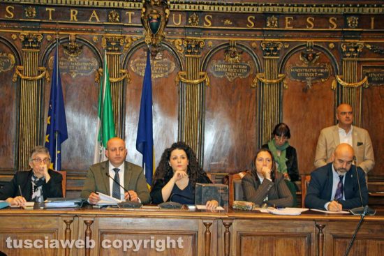 Viterbo - Consiglio comunale -- Ciorba, Frontini e Angiani
