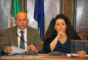 Viterbo - Consiglio comunale - Marco Ciorba e Chiara Frontini