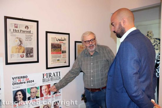 Viterbo - Il proprietario della Fc Viterbo Paolo Salaris in visita alla redazione di Tusciaweb - L'incontro con il direttore Carlo Galeotti 