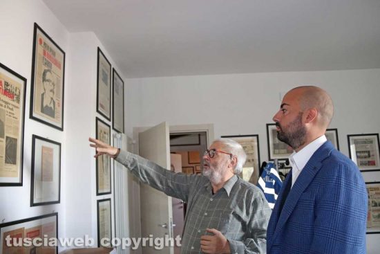 Viterbo - Il proprietario della Fc Viterbo Paolo Salaris in visita alla redazione di Tusciaweb - L'incontro con il direttore Carlo Galeotti