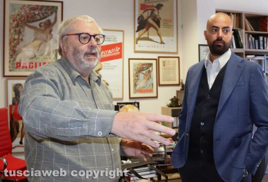 Viterbo - Il proprietario della Fc Viterbo Paolo Salaris in visita alla redazione di Tusciaweb - L'incontro con il direttore Carlo Galeotti