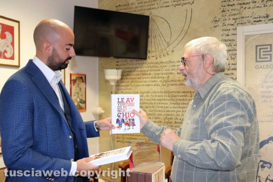 Viterbo - Il proprietario della Fc Viterbo Paolo Salaris in visita alla redazione di Tusciaweb - L'incontro con il direttore Carlo Galeotti 