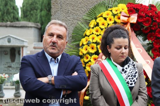 Viterbo - Cerimonia in ricordo di Luigi Petroselli - Enrico Panunzi e Chiara Frontini 