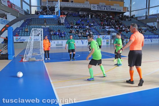 Viterbo - Partita del campionato di calcio a 5 degli sport paralimpici degli atleti con disabilità intellettiva relazionale Fisdir