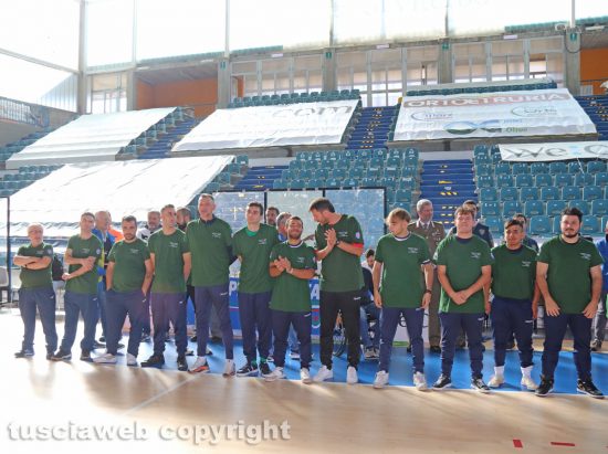 Viterbo - Cerimonia inaugurale del campionato di calcio a 5 degli sport paralimpici degli atleti con disabilità intellettiva relazionale Fisdir - Le squadre in campo 